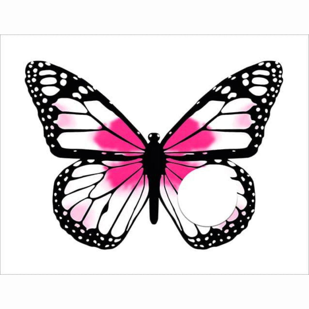 SERVILLETERO DE MARIPOSA TONOS ROSADOS