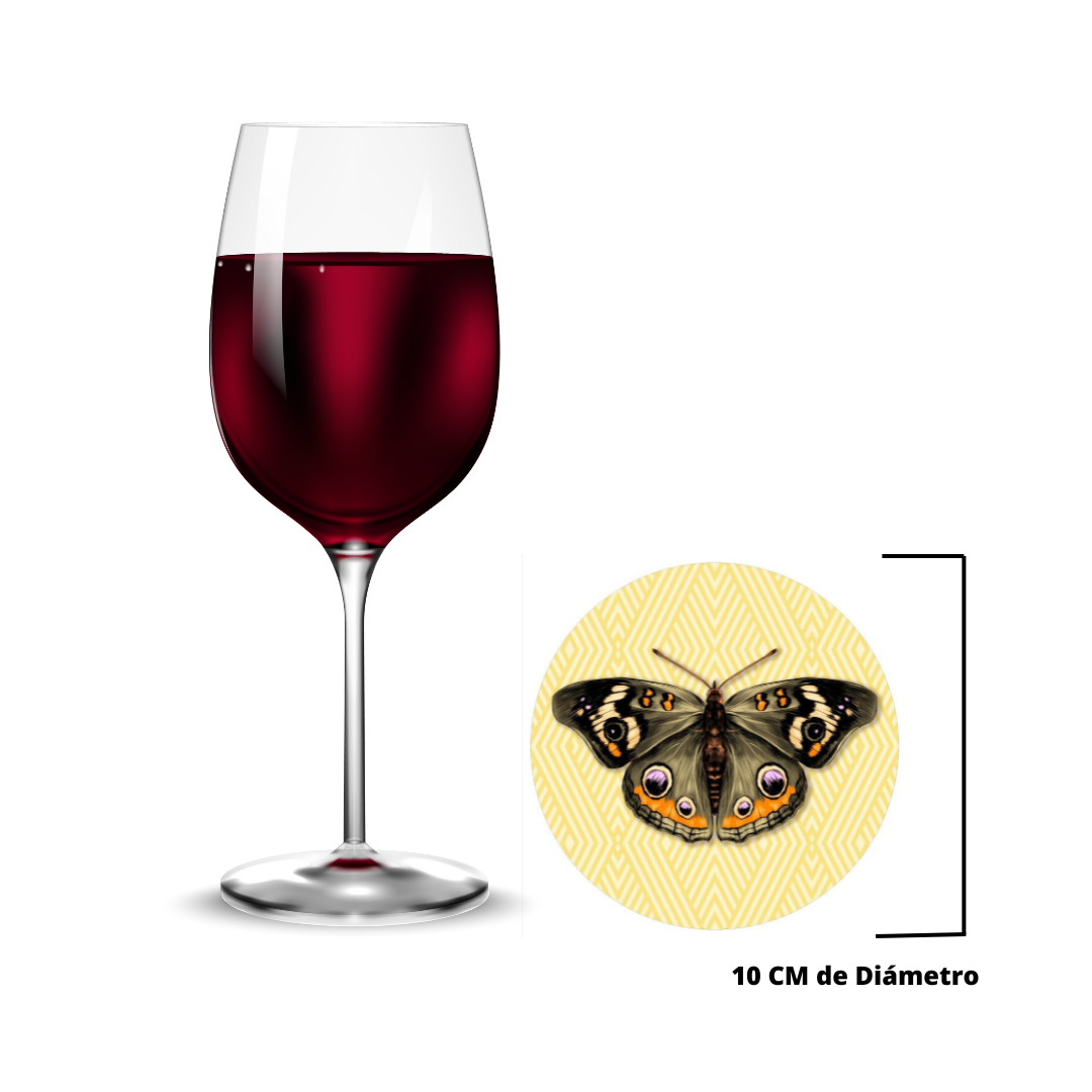 BAJOPLATO MARIPOSA AMARILLA