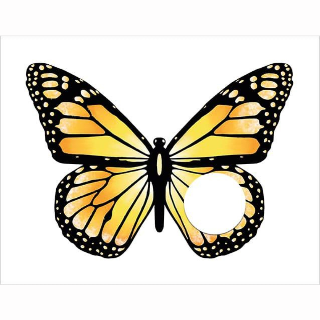 SERVILLETERO DE MARIPOSA AMARILLO Y NEGRO