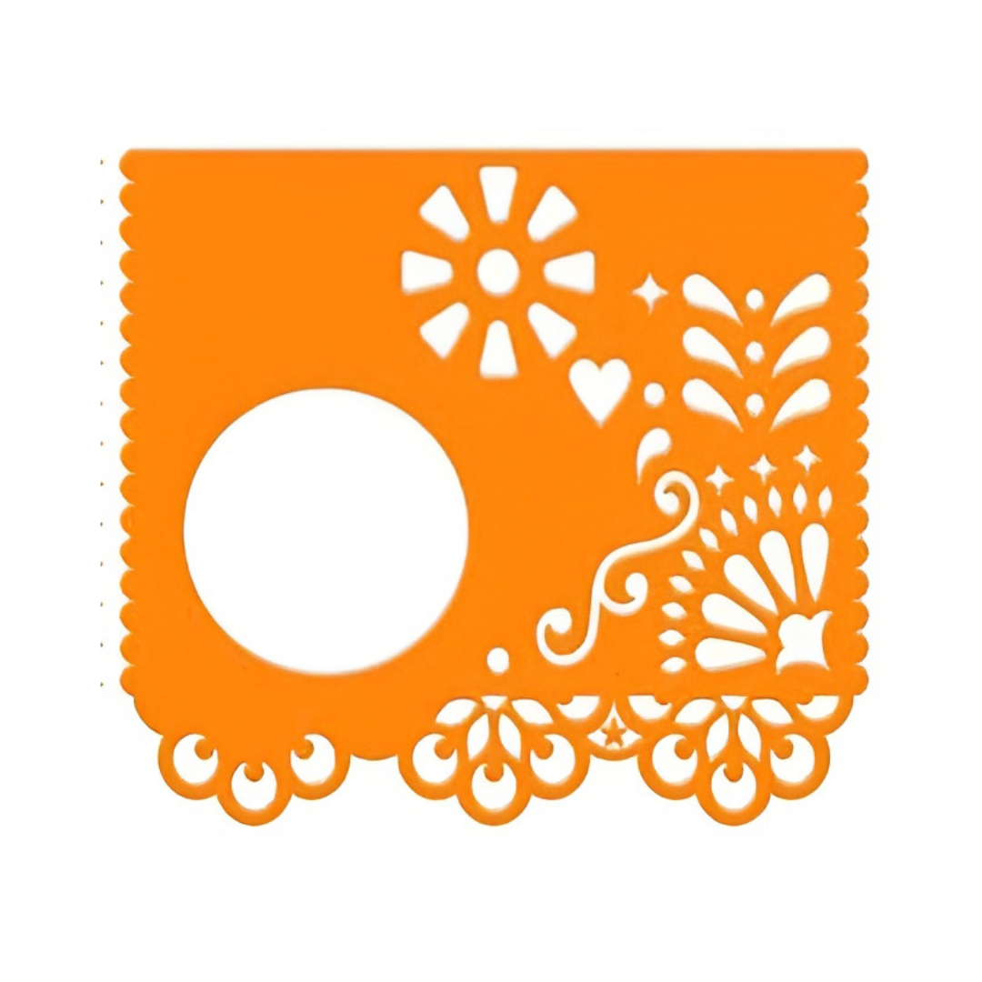 BAJOPLATO DISEÑO PAPEL PICADO KIT 6 SERVILLETERO