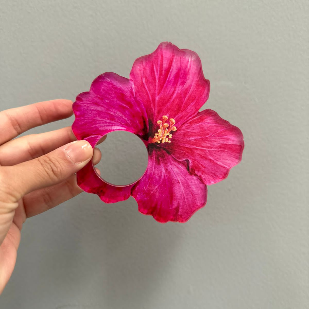SERVILLETERO DE FLOR TROPICAL (Hibisco)