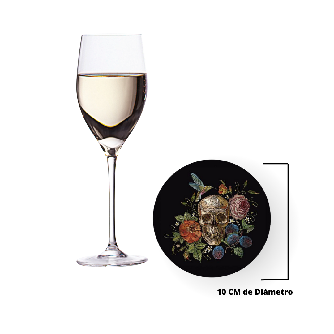 Portaplatos Calavera y Colibrí A-362