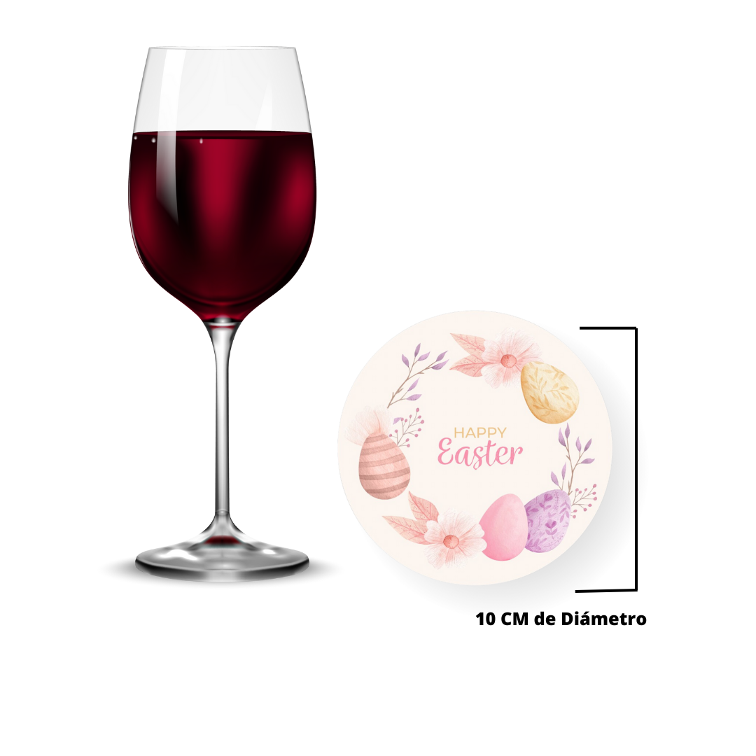BAJOPLATO HAPPY EASTER PINK A-569
