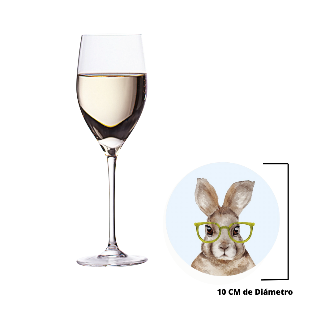 BAJOPLATO CONEJO CON LENTES AMARILLOS A-591
