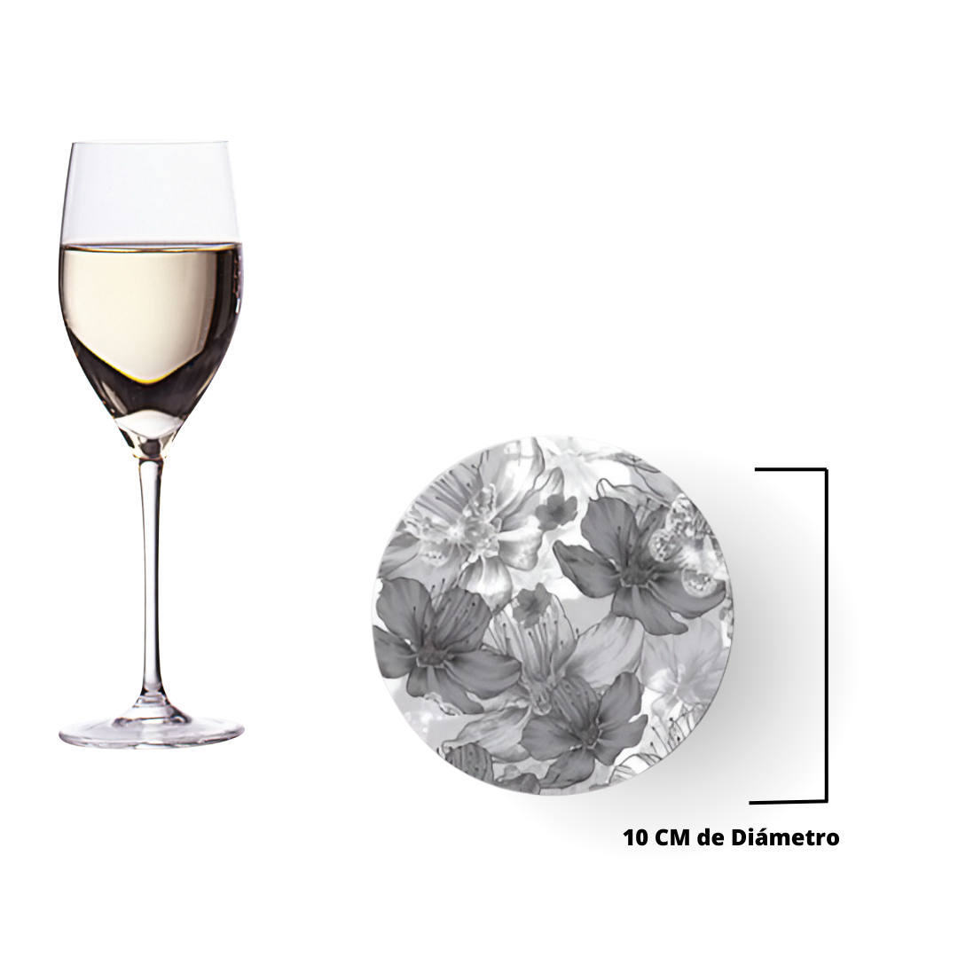 BAJOPLATO FLORES GRIS A-015