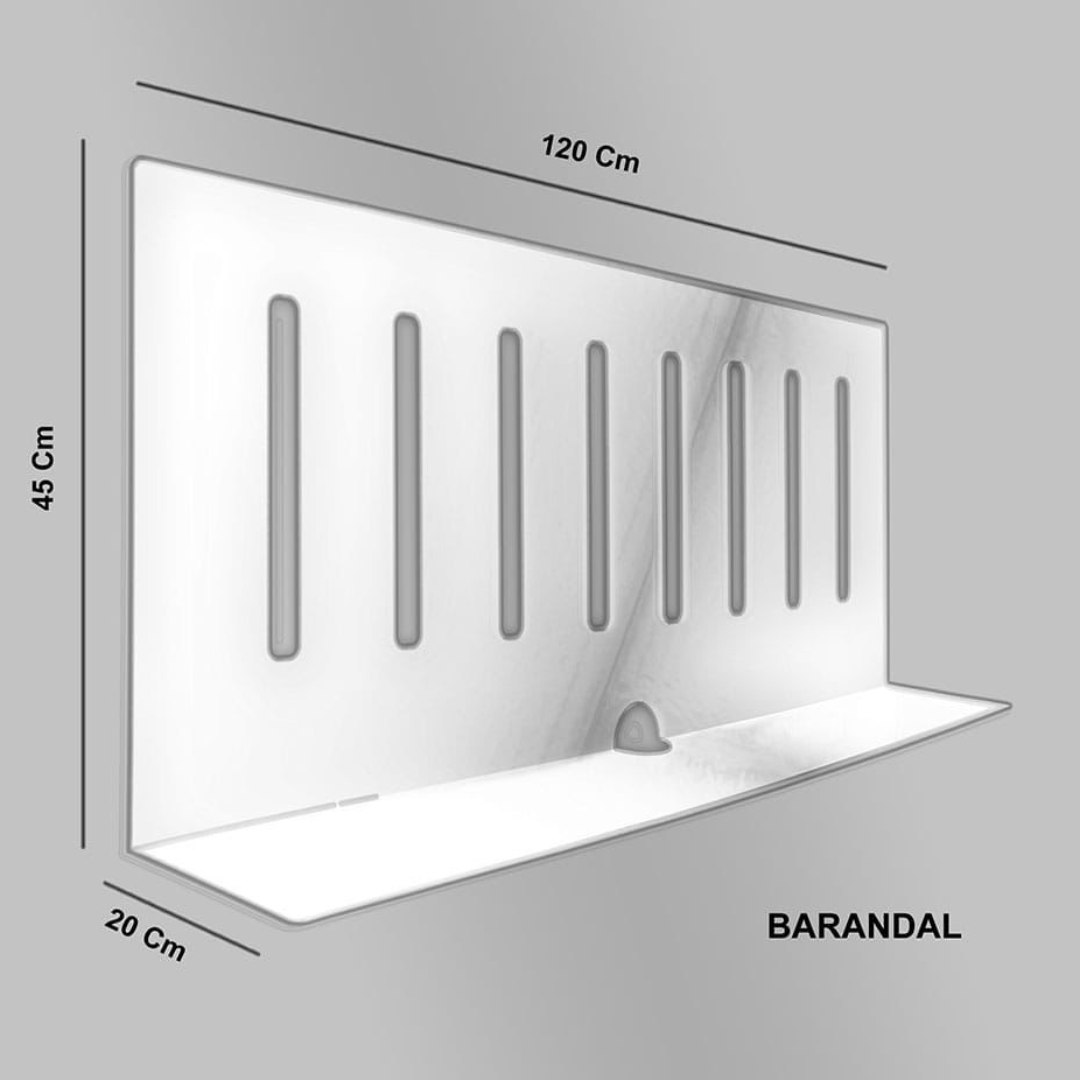 BARANDAL DE ACRÍLICO CRISTALINO