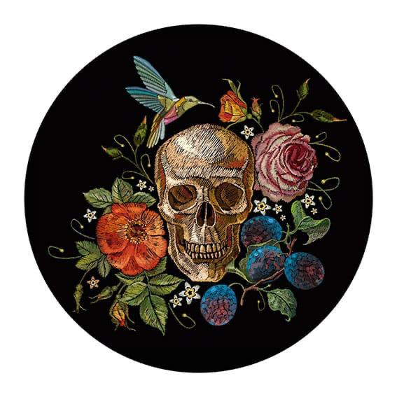 Portaplatos Calavera y Colibrí A-362