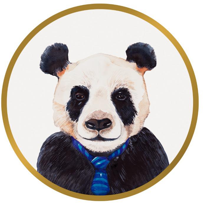 Portaplatos de Panda A-106