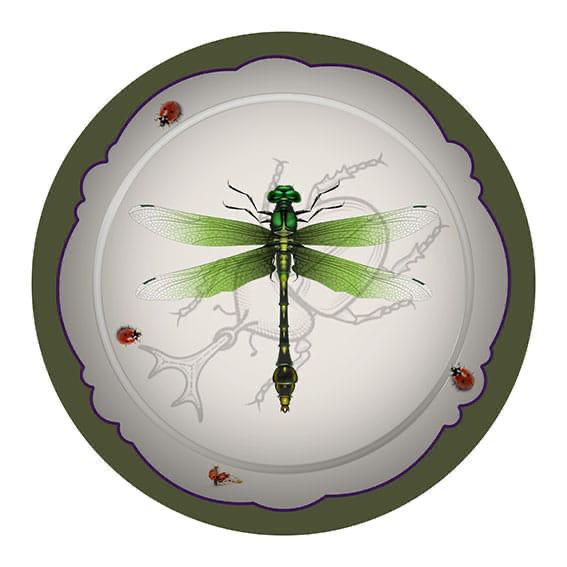 PortaPlato Libélula & Ladybug A-131
