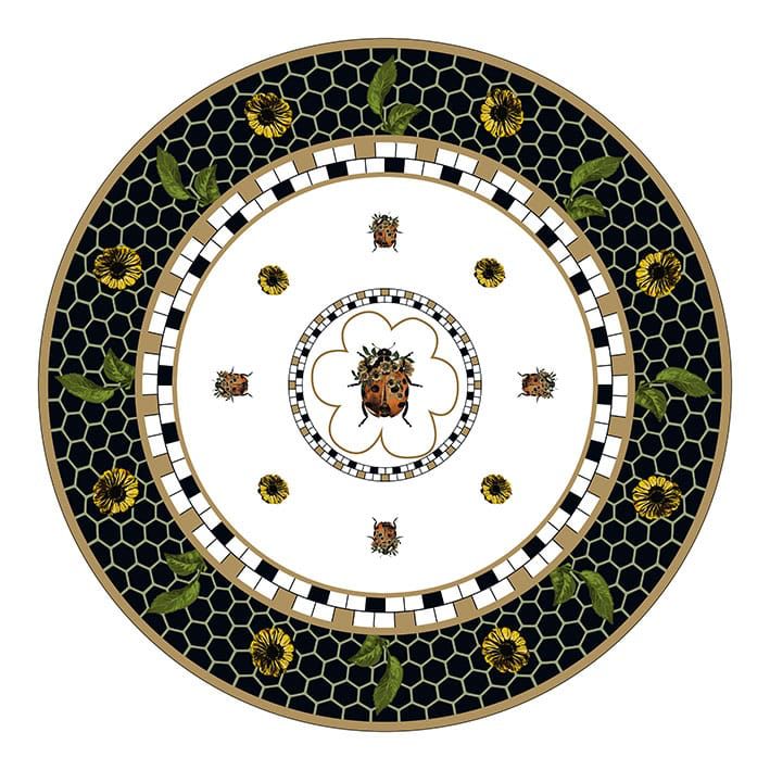 Bajoplato Ladybug Tonos Azulados A-138