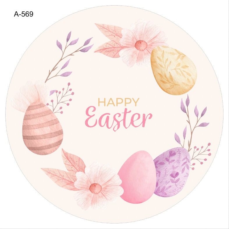 BAJOPLATO HAPPY EASTER PINK A-569