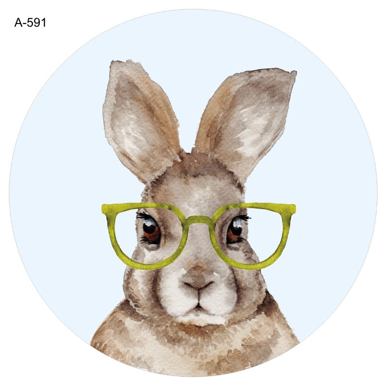 BAJOPLATO CONEJO CON LENTES AMARILLOS A-591