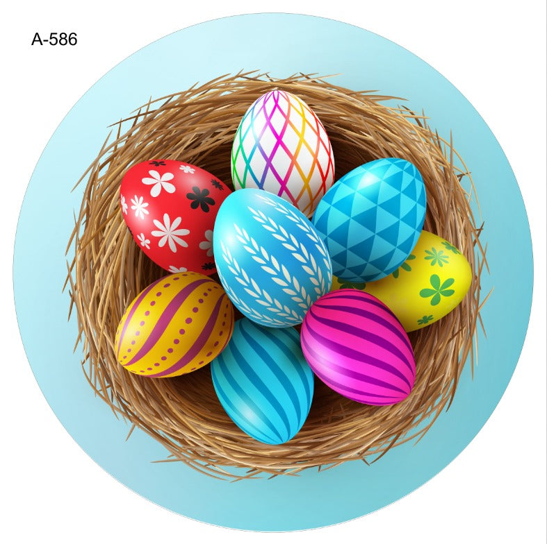 BAJOPLATOS NIDO CON HUEVOS DE PASCUA A-586