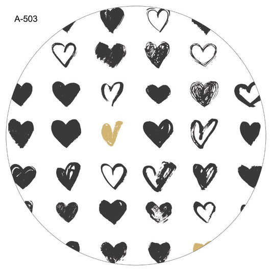 BAJOPLATO CORAZONES A-503
